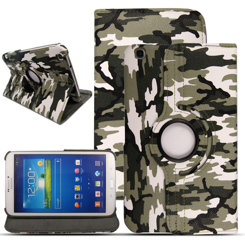 Army camouflage PU Leather 360 Rotating Case for Samsung Galaxy Tab 3 8.0 (T310/T311)