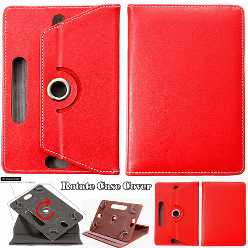 Amazon Kindle Fire HD 8 8Plus 2020 red Smart Leather Stand Cover Case