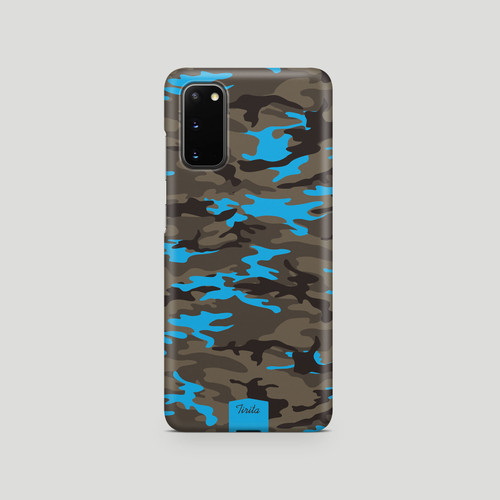 Samsung Galaxy S7 blue Camouflage Military Pattern case