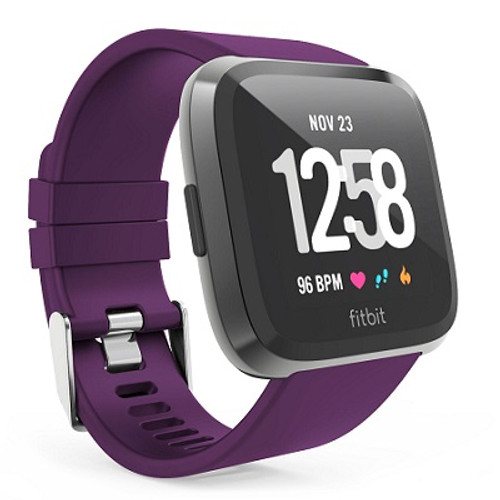 Fitbit Versa Replacement Silicon Purple Large Wristbands