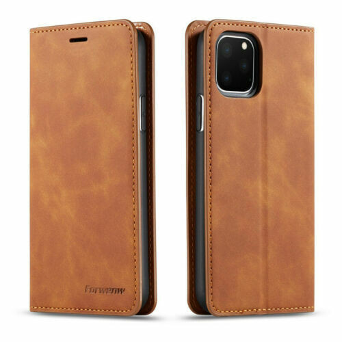 Apple iPhone  14 Plus  Brown Luxury  Magnetic Flip Wallet Cover