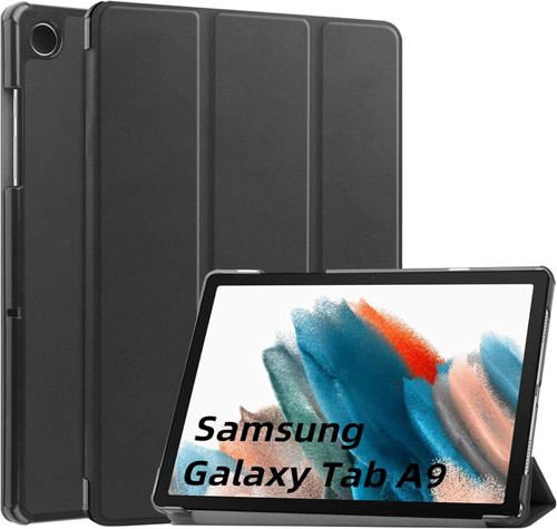 Samsung Galaxy Tab A9 8.7 X110 Tri Leather Smart Cover Flip Tablet Case