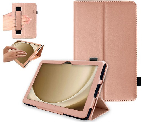 Samsung Galaxy Tab A9 Plus Samsung Galaxy Tab A9 Plus 11" SM-X210 X215 Leather Flip Smart Stand  Rose gold