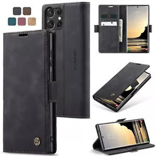 Leather Flip Stand Wallet Phone Case For Samsung galaxy S25