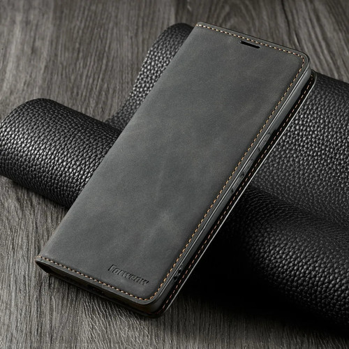 Black Leather  Wallet Case For Apple iPhone 17 Pro