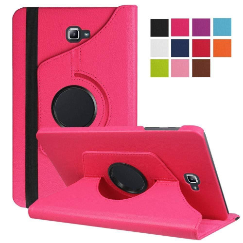 Hot Pink PU Leather 360 Rotating Case for Samsung Galaxy Tab 3 8.0 (T310/T311)