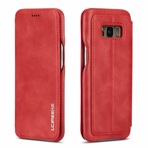 Huawei P30 Pro Red Vintage Leather Wallet Case