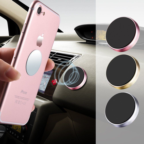 Magnetic Gold Car Dashboard Holder For iPhone 15 pro max