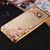 Samsung Galaxy S10e Shockproof Gel Bling Pink Flower Gold Bumper case
