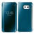 Samsung Galaxy S6 Edge Plus Mirror Smart View Clear Flip Cover - Light Blue