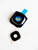 Samsung Galaxy S6 Glass Camera Lens Cover Frame Part - Blue