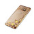 Samsung Galaxy S7 Shockproof Gel Bling Yellow Flower  Gold Bumper case
