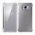 Samsung Galaxy S8 Mirror Smart View Clear Flip Phone Cover - Silver