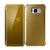 Samsung Galaxy S8 Plus Mirror Smart View Clear Flip Phone Cover -  Gold