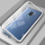 Samsung Galaxy S8 Plus Silver Magnetic Adsorption Metal Bumper Glass Case