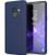 Samsung Galaxy S9  Matte Finish Blue Silicone Ultra Thin Slim Soft Gel cover
