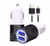 Samsung Note 8 S8 S8 Plus S9 S9 Plus Black Fast Charge In Car Charger + Braided Type-C Cable