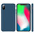 Apple I Phone X  Rubber Matte Shockproof  Liquid Silicon Ocean Blue Case