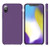 Apple I Phone  X Rubber Matte Shockproof  Liquid Silicon Purple Case