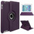 Purple PU Leather 360 Rotating Case for iPad Air / iPad 5