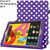 Apple iPad 10.2 (7th Generation) 2019 Purple Polka Smart  Stand Cover