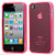 Apple Iphone 4/4s Light Pink Rubber Hard Gel Skin Transparent Case