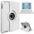 White PU Leather 360 Rotating Case for iPad Air 2(2014)