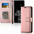 Samsung Galaxy S20 Rose Gold Leather Wallet Stand case