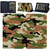 Amazon Kindle Fire HD 10 9th Gen Khaki Camouflage  Flip Smart Case Stand Cover