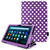 Purple polka Amazon Kindle Fire HD 8 Plus Tablet 2020 Premium Slim Leather Flip Smart Stand Case