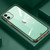 Midnight green  Clear Shockproof  Soft  casefor Apple iPhone  12