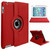 Apple iPad Mini 1 2 3 red PU Leather 360 Rotating Case