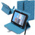 Blue Bling Universal Leather Stand Folding Folio Case for Nook HD 7 inch
