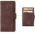 Samsung Galaxy Z Fold 2 5G brown Flip Leather Case Cover Multi-Cards Pack