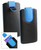 Copy of Stk Ace Plus Stylish PU Leather Pouch Black and Blue Case