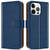 For Apple iPhone 13 mini Case blue Leather Wallet Book Flip Stand Kickstand Cover