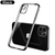 Black plating silicon case For iPhone13 pro max