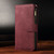 Wine red Zip Wallet Case Leather Magnetic Flip Phone Cover For Google Pixel 6