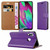 Purple Leather Wallet Flip Cover For Samsung Galaxy  A51