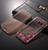 Front + back 360 TPU Bling Protective Rose Gold with Pink Flower Gel Case foe Samsung S8 Plus