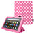 for Amazon Fire 7" 2022 12th Generation Leather Flip Smart Case Stand Pink Polka Cover