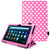 Pink polka Amazon Kindle Fire HD 8/8 Plus Tablet 2022 Premium Slim Leather Flip Smart Stand Case