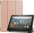 Amazon Kindle Fire HD 8/HD 8Plus 2022 rose gold tri Leather Smart Stand Flip Cover