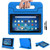 Kindle fire HD 8(2022) 12th Generation Kids Blue Builder Shockproof Eva Foam With Alexa Stand Case