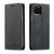 Apple iPhone 15 pro  magnetic leather wallet Black case