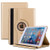 Gold  PU Leather 360 Rotating Case for iPad 2/3/4
