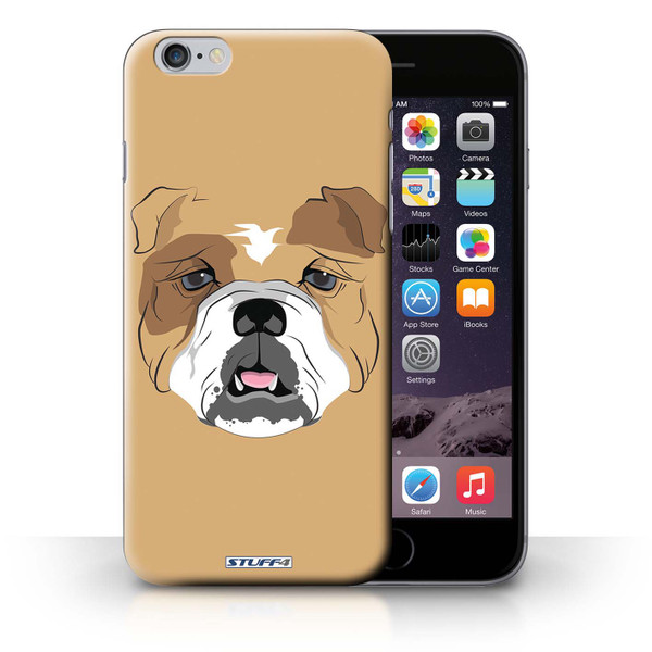 Protective Hard Back Case for iPhone 6+/Plus 5.5' / Animal Faces Collection / Dog/Bulldog