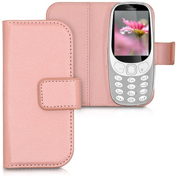Rose Gold PU Leather Wallet Case Flip Cover for Nokia 3310 (2017) Rose Gold PU Leather Wallet Case Flip Cover for Nokia 3310 (2017)