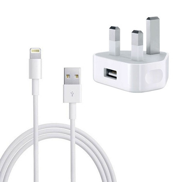 Apple Mains Charger and USB Lightning Cable iPhone 6 Plus