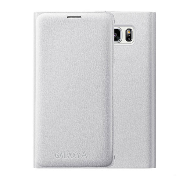 Samsung Galaxy J3 Luxury Leather Card Holder Wallet Flip Case - White